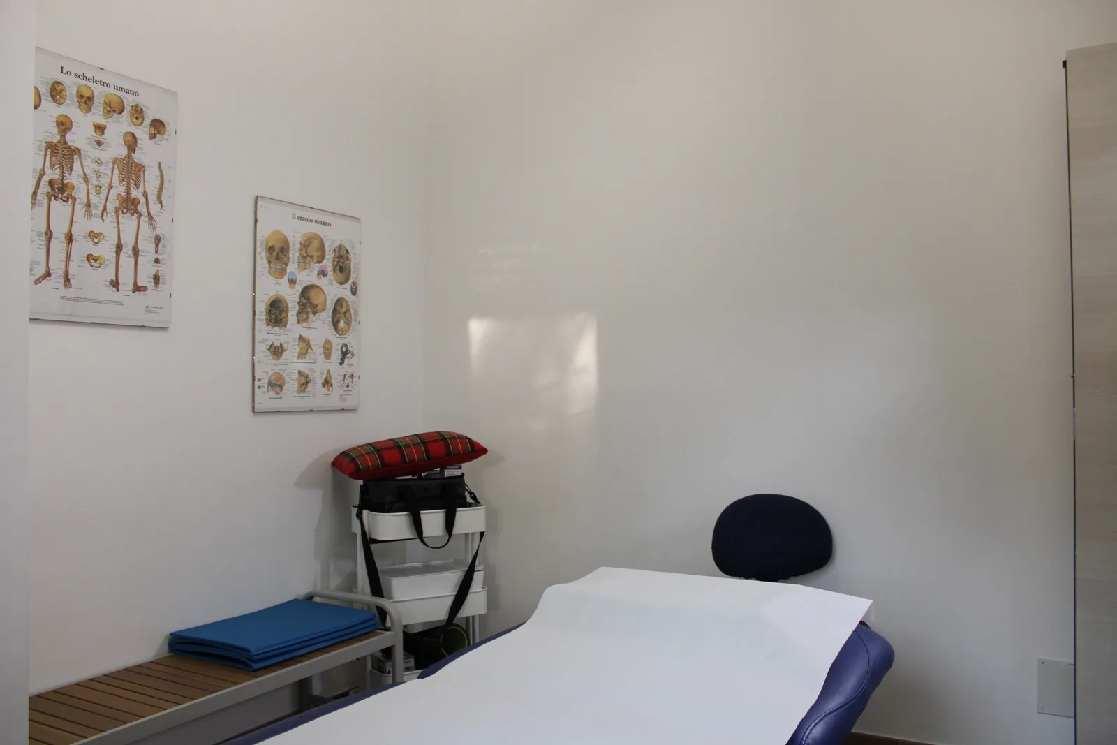 Sala trattamento dello studio di osteopatia a San Donato Milanese